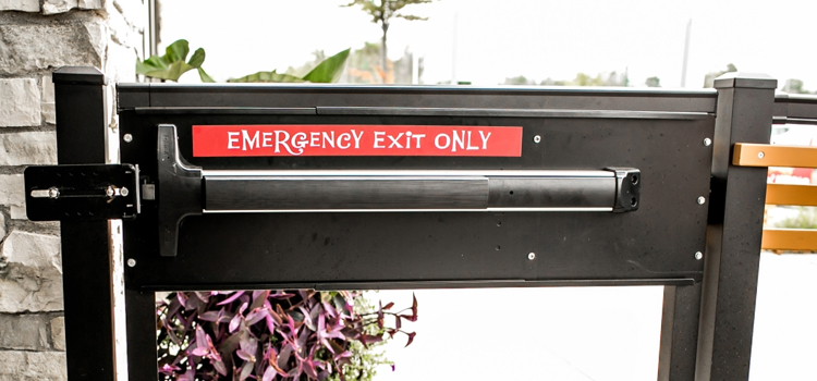 emergency push bar installation in South San Jose Hills