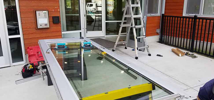 storefront door glass replacement South San Jose Hills